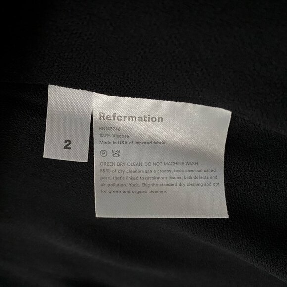 Reformation Gracie Mini Dress in Oracle Black Floral Size 2 - Picture 7 of 14